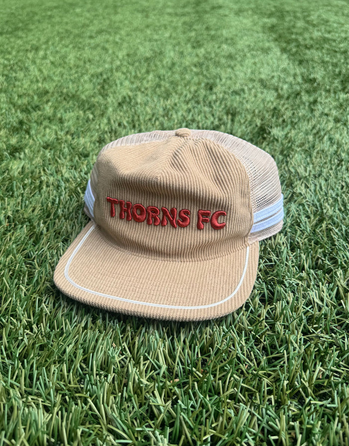 PORTLAND THORNS FC MEN'S KHAKI CORDUROY SNAPBACK