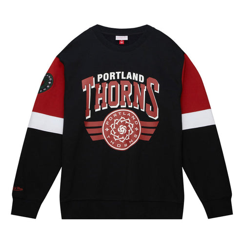 PORTLAND THORNS FC MEN'S LONG SLEEVE ALL OVER CREW NECK