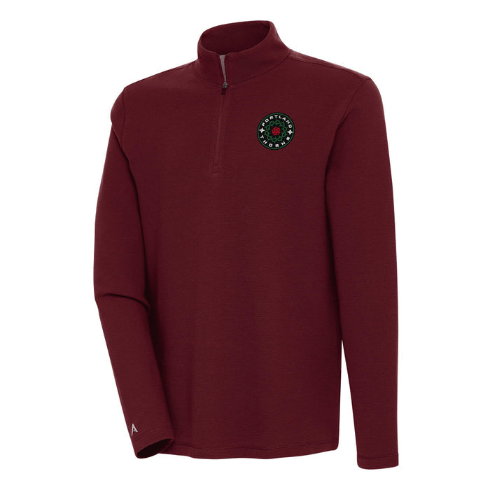 PORTLAND THORNS FC MEN'S LONG SLEEVE SHORE BUNKER 1/4 ZIP PULLOVER
