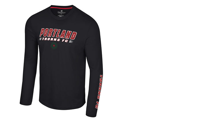 PORTLAND THORNS FC MEN'S LONG SLEEVE SKELETON TEE