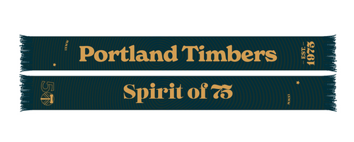 PORTLAND TIMBERS FC 2025 FOREVER GREEN & GOLD SCARF