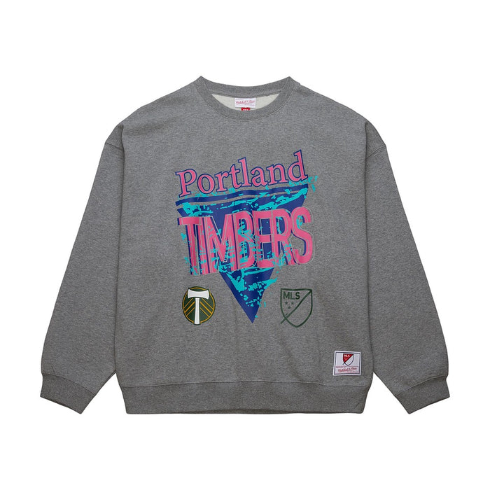 PORTLAND TIMBERS FC MEN'S 90'S REFLECTIVE CREWNECK SWEATSHIRT