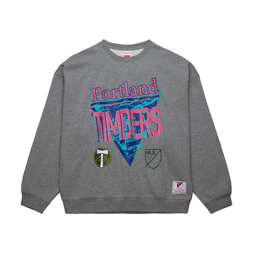 PORTLAND TIMBERS FC MEN'S 90'S REFLECTIVE CREWNECK SWEATSHIRT
