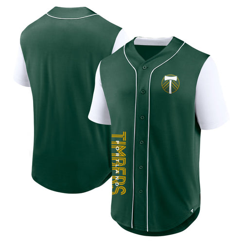 PORTLAND TIMBERS FC MEN'S BUTTON DOWN BALANCE FASHION JERSEY