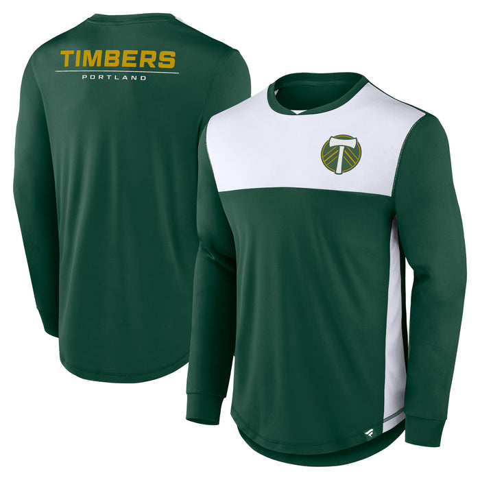 PORTLAND TIMBERS FC MEN'S LONG SLEEVE MID GOAL INTERLOCK STRIKER