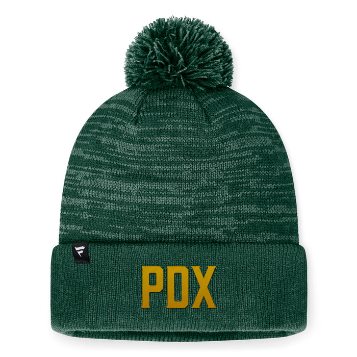 PORTLAND TIMBERS FC MEN'S LOW KEY CUFFED POM BEANIE