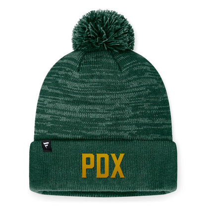 PORTLAND TIMBERS FC MEN'S LOW KEY CUFFED POM BEANIE