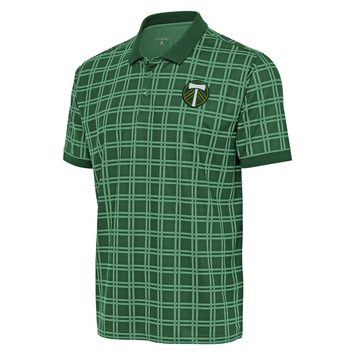 PORTLAND TIMBERS FC MEN'S SHORT SLEEVE BLUEGRASS DARK PINE POLO