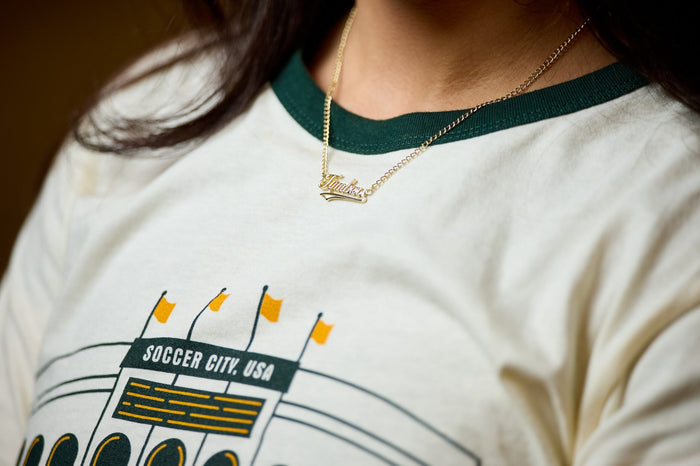 PORTLAND TIMBERS FC NAMEPLATE NECKLACE