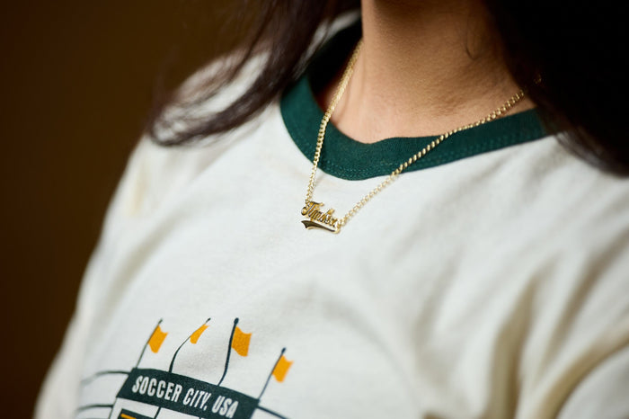 PORTLAND TIMBERS FC NAMEPLATE NECKLACE