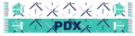 PORTLAND TIMBERS FC PDX CARPET SCARF