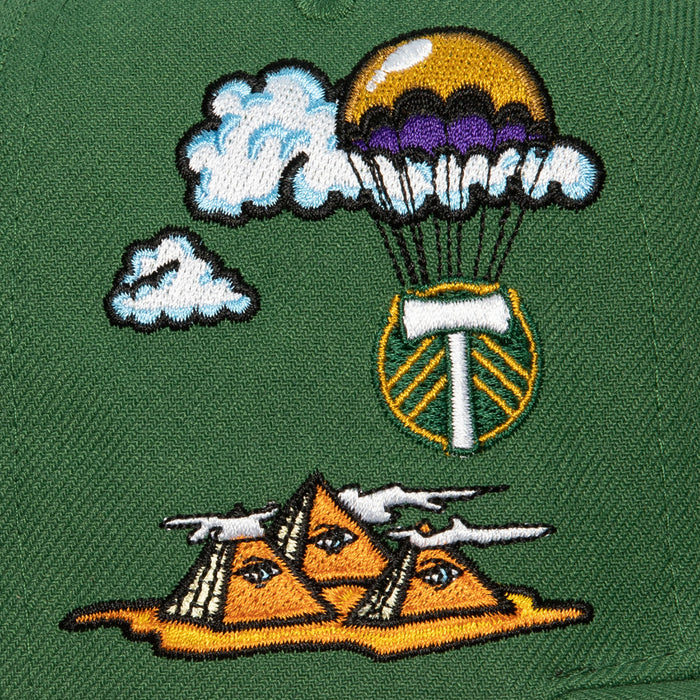 PORTLAND TIMBERS FC PSYCHEDELIC SNAPBACK HAT