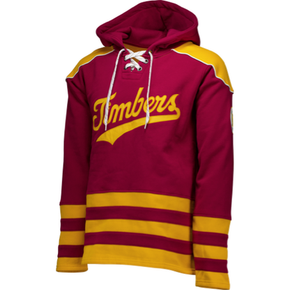 PORTLAND TIMBERS FC RETRO LONG SLEEVE MEN'S HOCKEY HOODIE