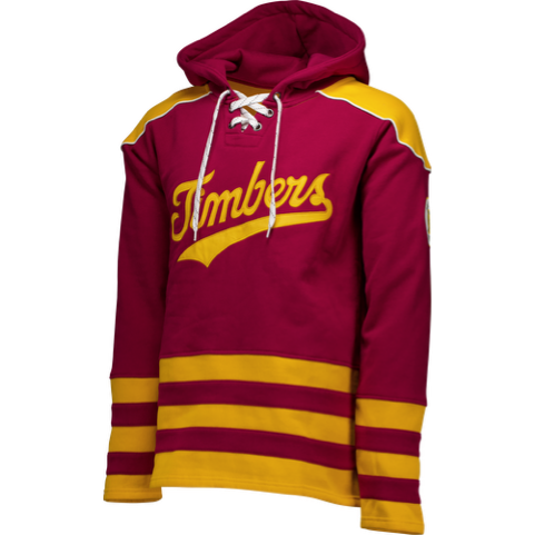 PORTLAND TIMBERS FC RETRO LONG SLEEVE MEN'S HOCKEY HOODIE