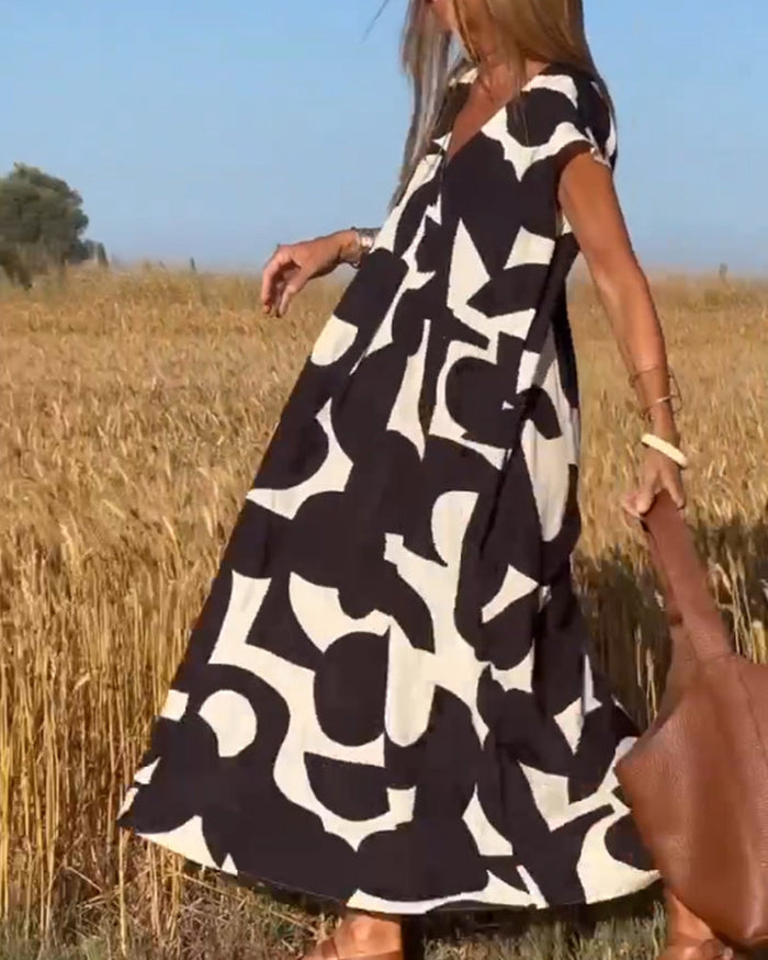 Rhiannon - Relaxed Abstract Dress