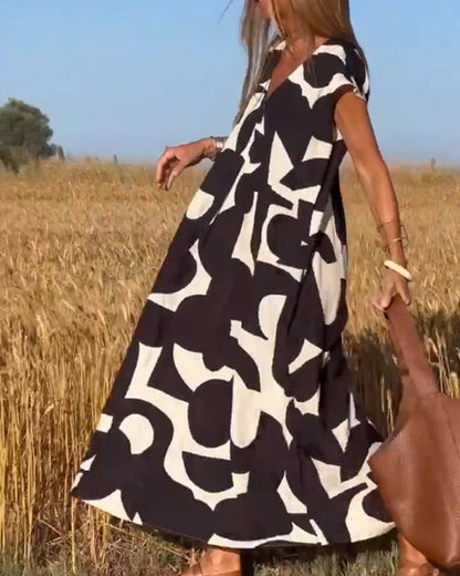 Rhiannon - Relaxed Abstract Dress