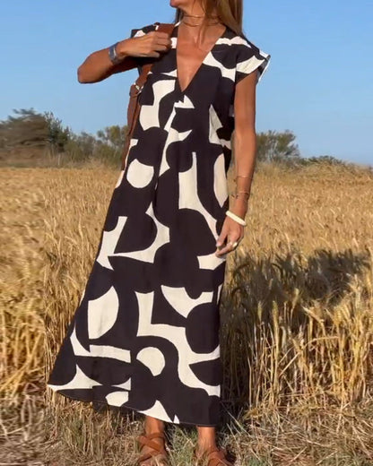 Rhiannon - Relaxed Abstract Dress