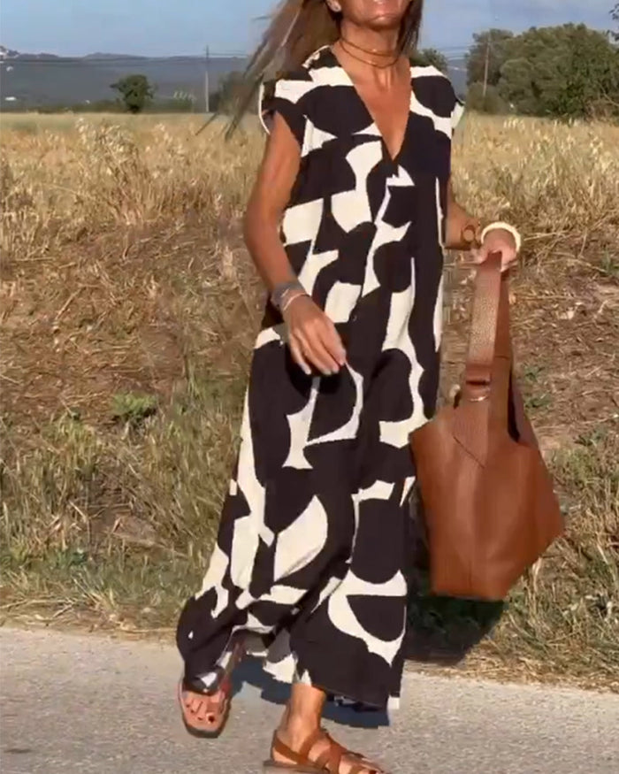 Rhiannon - Relaxed Abstract Dress