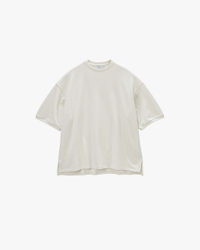 -SALE- Cotton Pique Jersey Crew Neck Tee
