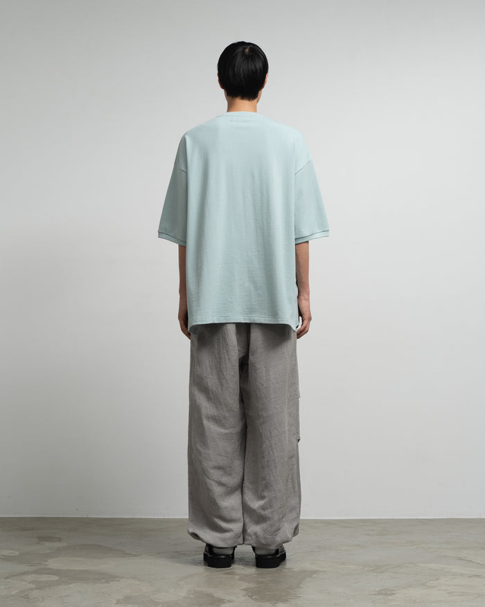 -SALE- Cotton Pique Jersey Crew Neck Tee