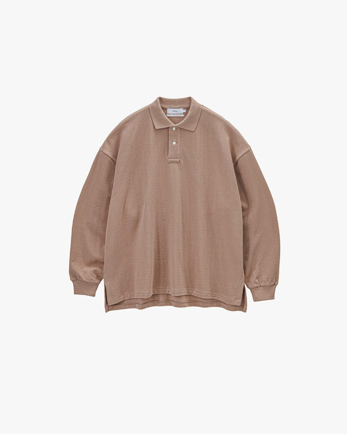 -SALE- Cotton Pique Jersey L/S Polo