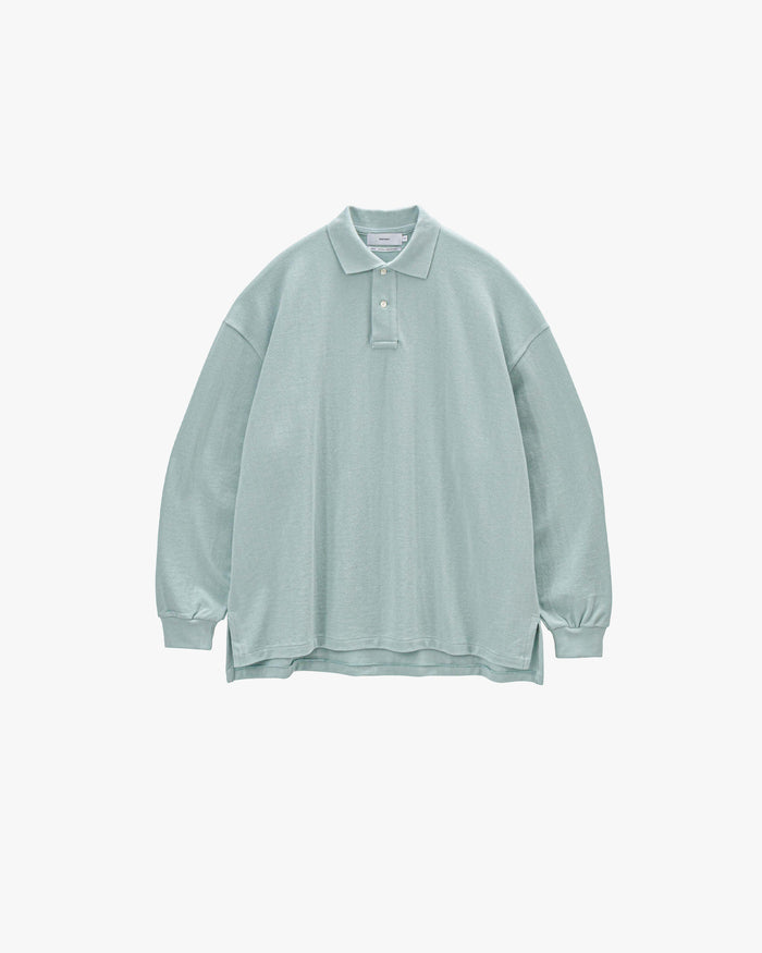 -SALE- Cotton Pique Jersey L/S Polo