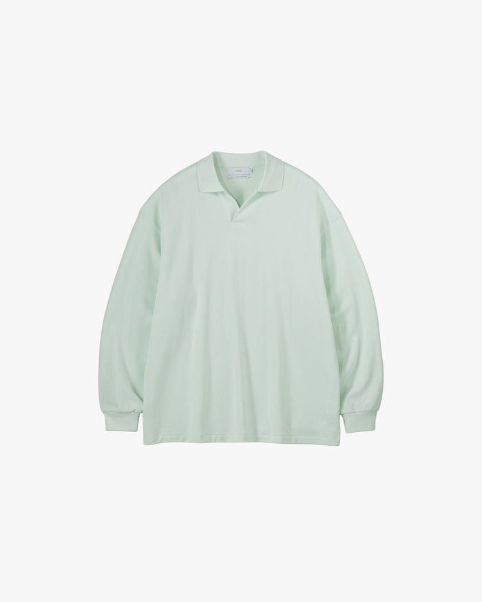 -SALE- Cotton Pique Jersey L/S Skipper Polo