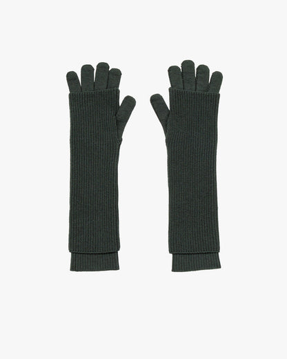-SALE- Mercerized Fine Wool Knit Layered Gloves