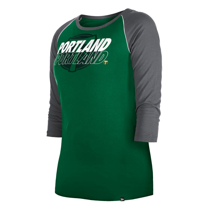 TIMBERS FC LADIES 3/4 SLEEVE OUTLINE TEE