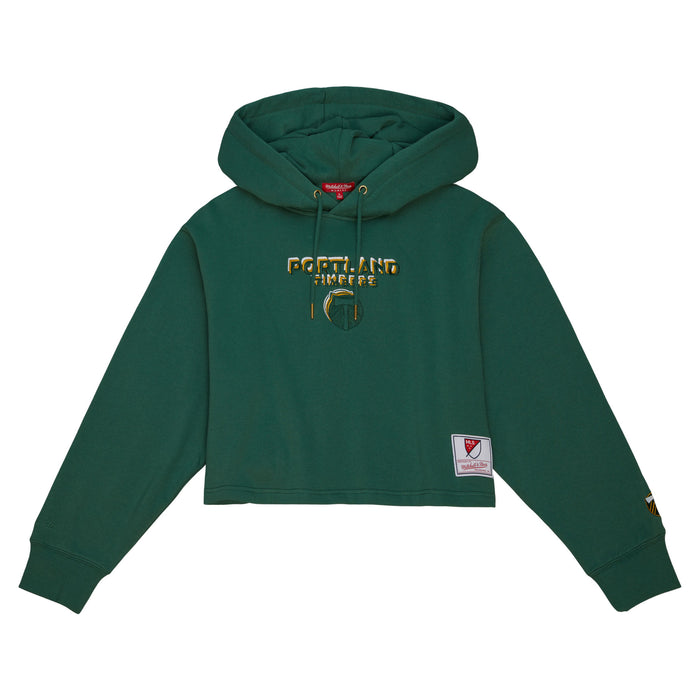 TIMBERS FC LADIES GOLDEN HOUR GLAZE CROP HOODIE