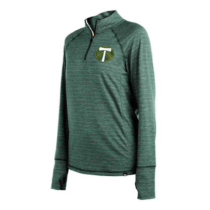 TIMBERS FC LADIES LONG SLEEVE 1/4 ZIP PULLOVER