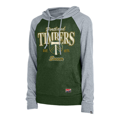 TIMBERS FC LADIES LONG SLEEVE SCRIPT HOODIE
