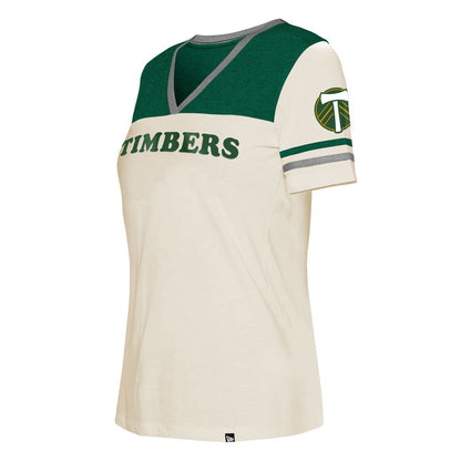 TIMBERS FC LADIES SHORT SLEEVE CREAM TEE