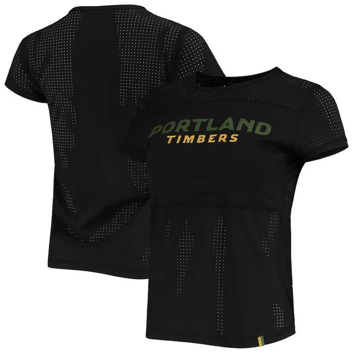 TIMBERS FC LADIES SHORT SLEEVE MESH PANEL TEE