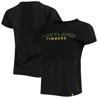 TIMBERS FC LADIES SHORT SLEEVE MESH PANEL TEE