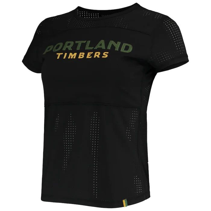 TIMBERS FC LADIES SHORT SLEEVE MESH PANEL TEE