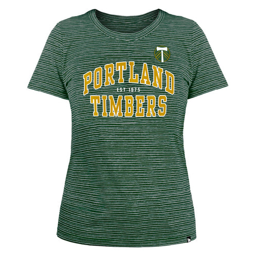 TIMBERS FC LADIES SHORT SLEEVE STRIPED TEE