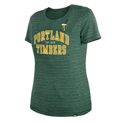 TIMBERS FC LADIES SHORT SLEEVE STRIPED TEE