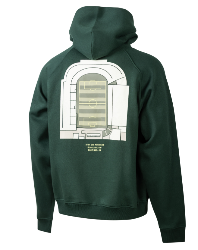 TIMBERS MEN'S LONG SLEEVE CIVIC STADIUM OVERSIZED HOODIE